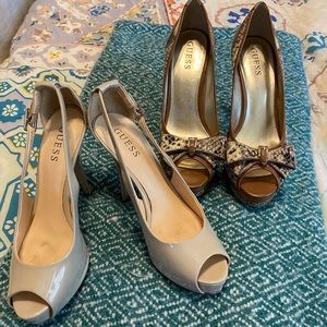 2 Pairs of Guess Pumps